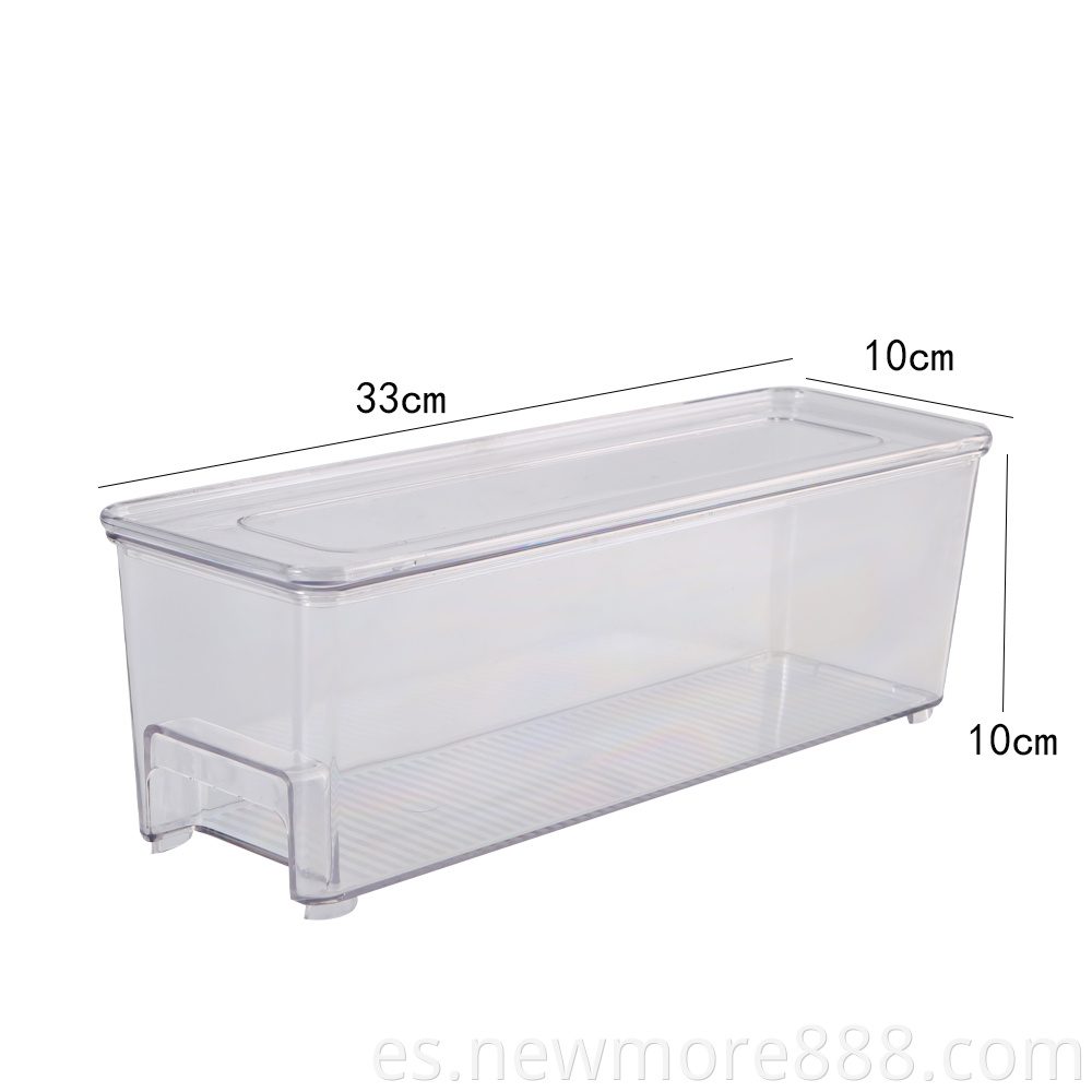 Set of 4 Refrigerator Organizer Bins with Lids